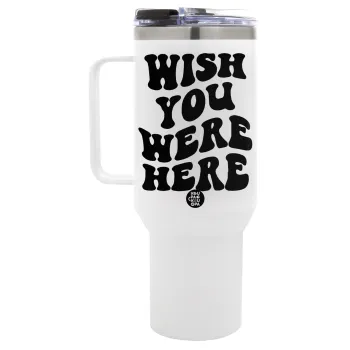 Wish you were here, Mega Tumbler με καπάκι, διπλού τοιχώματος (θερμό) 1,2L