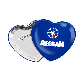 Πρατήριο καυσίμων AEGEAN, Κονκάρδα παραμάνα καρδιά (57x52mm)