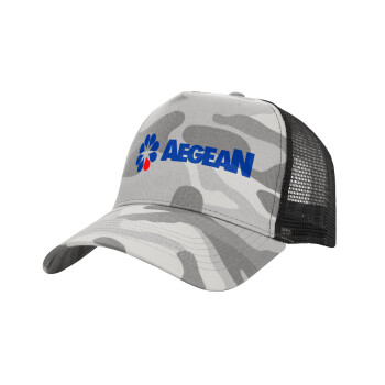 Πρατήριο καυσίμων AEGEAN, Καπέλο Structured Trucker, (παραλλαγή) Army Camo