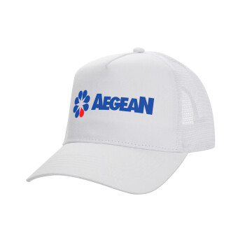 Πρατήριο καυσίμων AEGEAN, Καπέλο Structured Trucker, ΛΕΥΚΟ