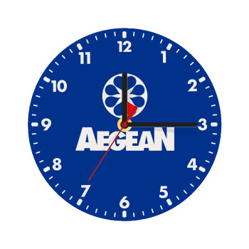 Πρατήριο καυσίμων AEGEAN, Ρολόι τοίχου ξύλινο (20cm)