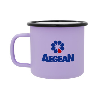 Πρατήριο καυσίμων AEGEAN, Κούπα Μεταλλική εμαγιέ ΜΑΤ Light Pastel Purple 360ml