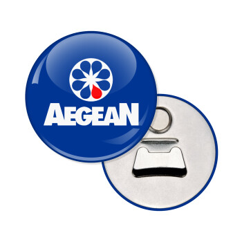 Πρατήριο καυσίμων AEGEAN, Μαγνητάκι και ανοιχτήρι μπύρας στρογγυλό διάστασης 5,9cm