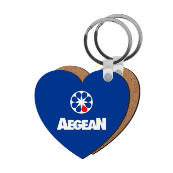Πρατήριο καυσίμων AEGEAN, Μπρελόκ Ξύλινο καρδιά MDF