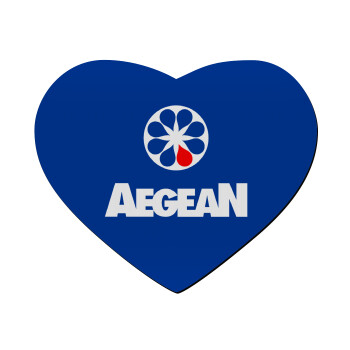 Πρατήριο καυσίμων AEGEAN, Mousepad καρδιά 23x20cm