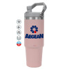 Pink color, 890ml (30oz) stainless Steel Tumbler with Handle