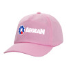 Casual children's baseball cap, 100% Cotton Twill, PINK (COTTON, CHILDREN'S, ONE SIZE)