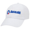 Adult Baseball Cap White 5-panel (POLYESTER, ADULT, UNISEX, ONE SIZE)