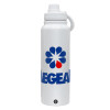 1L Stainless Steel Thermal Bottle with Phone Holder & Double Wall Insulation