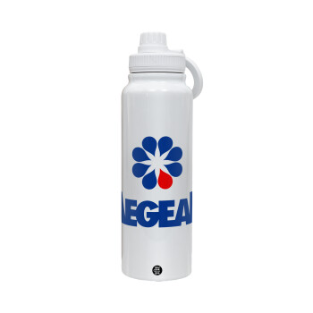 Πρατήριο καυσίμων AEGEAN, 1L Stainless Steel Thermal Bottle with Phone Holder & Double Wall Insulation