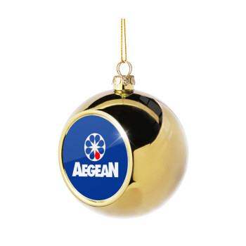 Πρατήριο καυσίμων AEGEAN, Χριστουγεννιάτικη μπάλα δένδρου Χρυσή 8cm