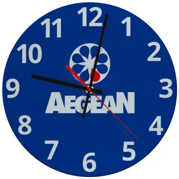 Πρατήριο καυσίμων AEGEAN, Ρολόι τοίχου γυάλινο (30cm)