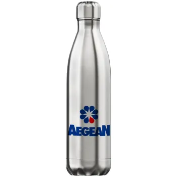 Πρατήριο καυσίμων AEGEAN, Inox (Stainless steel) hot metal mug, double wall, 750ml