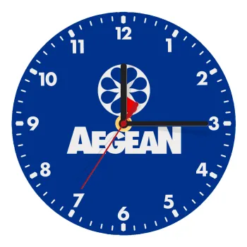 Πρατήριο καυσίμων AEGEAN, Ρολόι τοίχου ξύλινο (20cm)