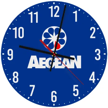 Πρατήριο καυσίμων AEGEAN, Ρολόι τοίχου ξύλινο (30cm)