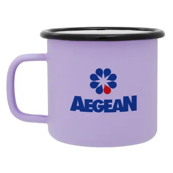 Πρατήριο καυσίμων AEGEAN, Κούπα Μεταλλική εμαγιέ ΜΑΤ Light Pastel Purple 360ml