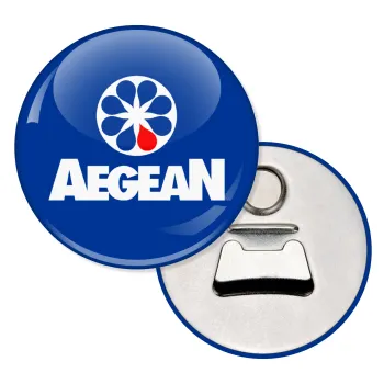 Πρατήριο καυσίμων AEGEAN, Μαγνητάκι και ανοιχτήρι μπύρας στρογγυλό διάστασης 5,9cm