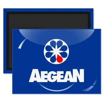 Πρατήριο καυσίμων AEGEAN, Ορθογώνιο μαγνητάκι ψυγείου διάστασης 9x6cm