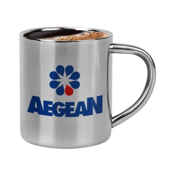 Πρατήριο καυσίμων AEGEAN, Κουπάκι μεταλλικό διπλού τοιχώματος για espresso (220ml)