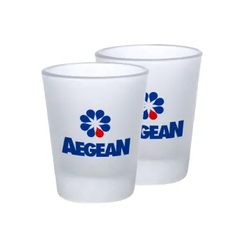 Πρατήριο καυσίμων AEGEAN, Σφηνοπότηρα γυάλινα 45ml του πάγου (2 τεμάχια)