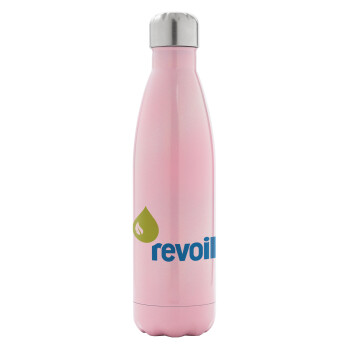 Πρατήριο καυσίμων REVOIL, Metal mug thermos Pink Iridiscent (Stainless steel), double wall, 500ml