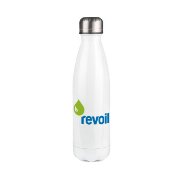 Πρατήριο καυσίμων REVOIL, Metal mug thermos White (Stainless steel), double wall, 500ml