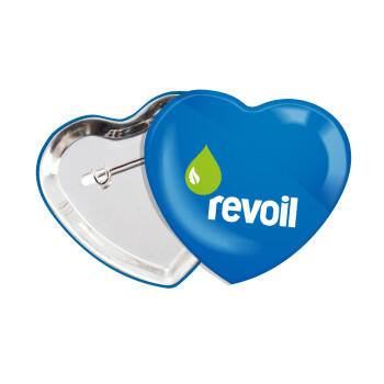 Πρατήριο καυσίμων REVOIL, Κονκάρδα παραμάνα καρδιά (57x52mm)