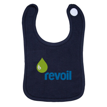 Πρατήριο καυσίμων REVOIL, Σαλιάρα με Σκρατς 100% Organic Cotton Μπλε (0-18 months)