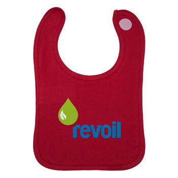 Πρατήριο καυσίμων REVOIL, Σαλιάρα με Σκρατς Κόκκινη 100% Organic Cotton (0-18 months)