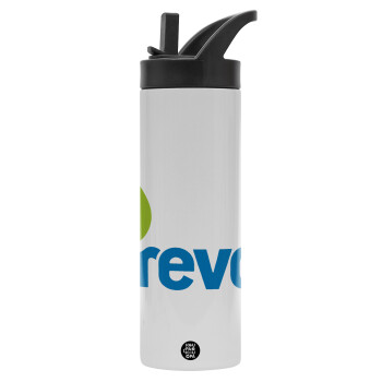 Πρατήριο καυσίμων REVOIL, bottle-thermo-straw