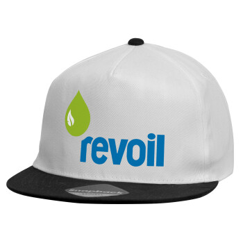 Πρατήριο καυσίμων REVOIL, Καπέλο παιδικό Snapback, 100% Βαμβακερό, Λευκό