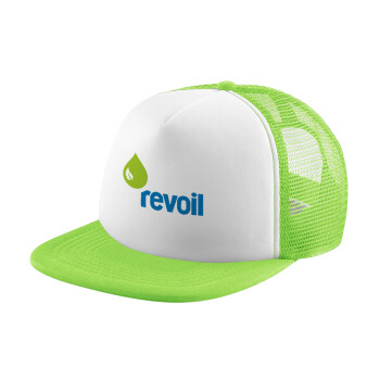 Πρατήριο καυσίμων REVOIL, Καπέλο Soft Trucker με Δίχτυ Πράσινο/Λευκό