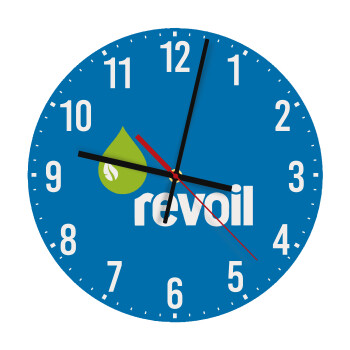 Πρατήριο καυσίμων REVOIL, Ρολόι τοίχου ξύλινο (30cm)