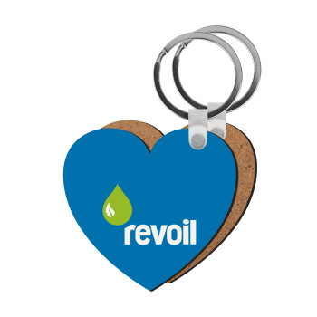 Πρατήριο καυσίμων REVOIL, Μπρελόκ Ξύλινο καρδιά MDF