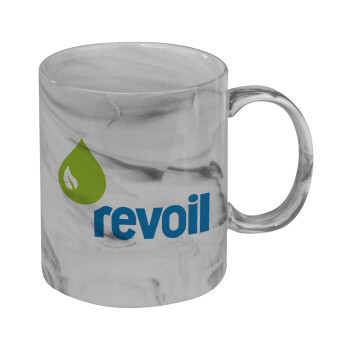 Πρατήριο καυσίμων REVOIL, Mug ceramic marble style, 330ml