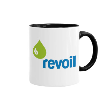 Πρατήριο καυσίμων REVOIL, Mug colored black, ceramic, 330ml