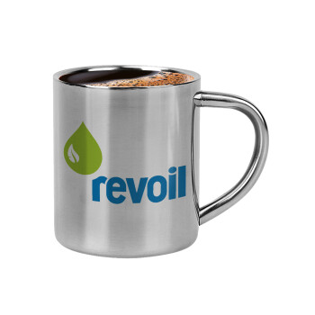 Πρατήριο καυσίμων REVOIL, Κουπάκι μεταλλικό διπλού τοιχώματος για espresso (220ml)
