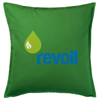 Πρατήριο καυσίμων REVOIL, Μαξιλάρι καναπέ Πράσινο 100% βαμβάκι, περιέχεται το γέμισμα (50x50cm)
