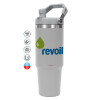 GREY color, 890ml (30oz) stainless Steel Tumbler with Handle