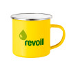 Yellow Enamel Metallic Cup 360ml