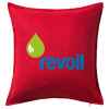 Sofa cushion RED 50x50cm includes filling