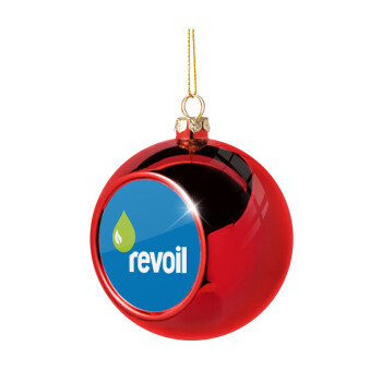 Πρατήριο καυσίμων REVOIL, Χριστουγεννιάτικη μπάλα δένδρου Κόκκινη 8cm