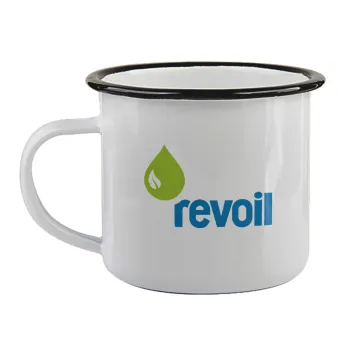 Πρατήριο καυσίμων REVOIL, Κούπα εμαγιέ με μαύρο χείλος 360ml