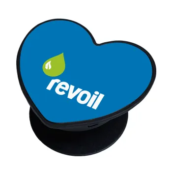 Πρατήριο καυσίμων REVOIL, Phone Holders Stand  καρδιά Μαύρο Βάση Στήριξης Κινητού στο Χέρι