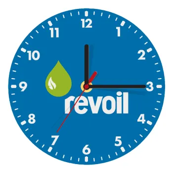 Πρατήριο καυσίμων REVOIL, Ρολόι τοίχου ξύλινο (20cm)