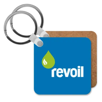 Πρατήριο καυσίμων REVOIL, Μπρελόκ Ξύλινο τετράγωνο MDF