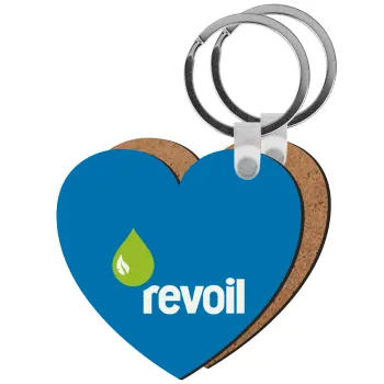 Πρατήριο καυσίμων REVOIL, Μπρελόκ Ξύλινο καρδιά MDF