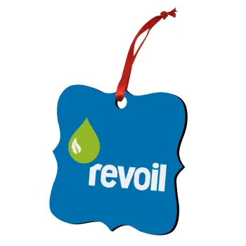 Πρατήριο καυσίμων REVOIL, Στολίδι Χριστουγεννιάτικο στολίδι polygon ξύλινο 7.5cm