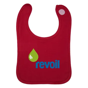 Πρατήριο καυσίμων REVOIL, Σαλιάρα με Σκρατς Κόκκινη 100% Organic Cotton (0-18 months)