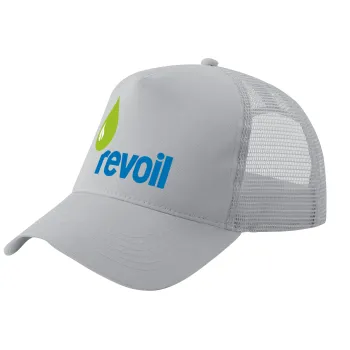 Πρατήριο καυσίμων REVOIL, Καπέλο Ενηλίκων Structured Trucker, με Δίχτυ, ΓΚΡΙ (100% ΒΑΜΒΑΚΕΡΟ, ΕΝΗΛΙΚΩΝ, UNISEX, ONE SIZE)